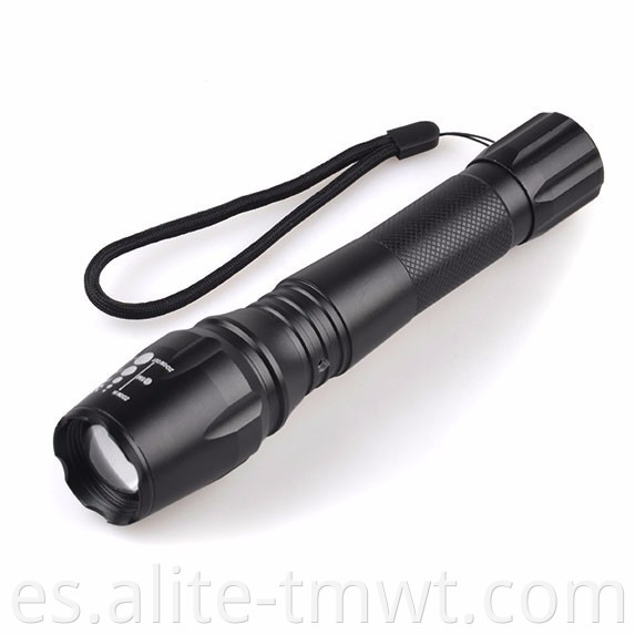 Torcha recargable de LED impermeable XM-L T6 Zoom con enchufe de cargador